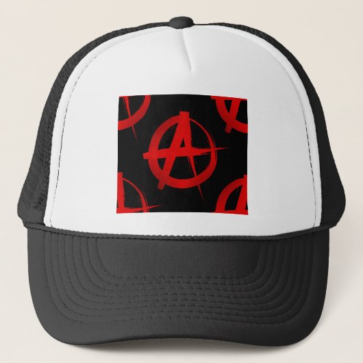 Anarchie symbool trucker pet (Voorkant)