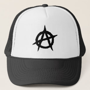 Anarchie symbool zwarte punk muziekcultuur teken c trucker pet