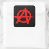 Anarchie Vierkante Sticker (Tas)
