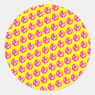 anarchiepatroon ronde sticker
