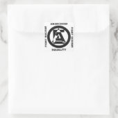 anarchisme égalité blanc autocollant (Sac)