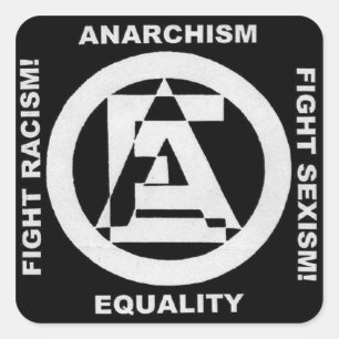 Anarchisme Gelijkheid 1 sticker