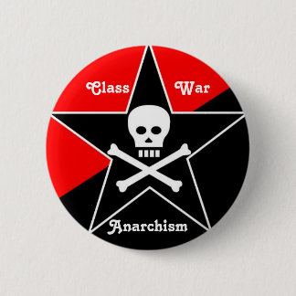 Anarchisme in klassen ronde button 5,7 cm