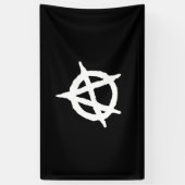 Anarchisme Symbol Banner (Verticaal)