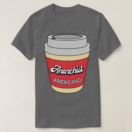 Anarchist Americano T-shirt (Design voorkant)