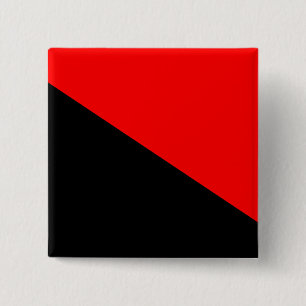 Anarchist, Colombiaanse politieke vlag Vierkante Button 5,1 Cm