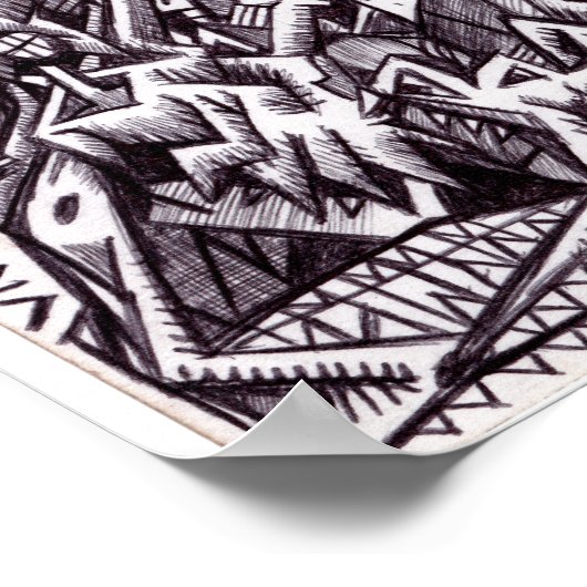 Anarchist in het groot door Brian Benson Poster (Hoek)