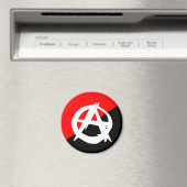 Anarchist met een symbool, Colombia Magneet (Insitu (Vaatwasser))