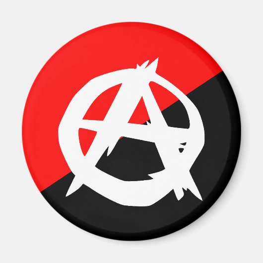 Anarchist met een symbool, Colombia Magneet (Voorkant)