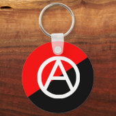 Anarchist met symbool 2, Colombiaanse vlag Sleutelhanger (Voorkant)