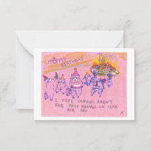 Anarchist Raccoons Verjaardag Kaart