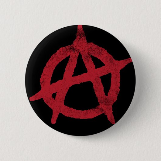 anarchistische cirkelsymbool ronde button 5,7 cm (Voorkant)