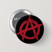 anarchistische cirkelsymbool ronde button 5,7 cm (Voorkant /achterkant)