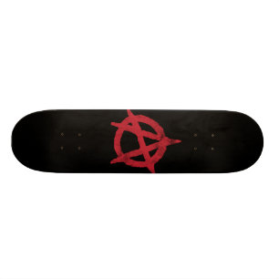 anarchistische cirkelsymbool skateboard