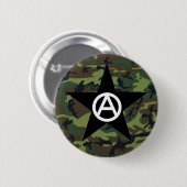 anarchistische sterrenpin ronde button 5,7 cm (Voorkant /achterkant)