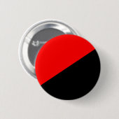 Anarchistische vlag (anarchisme) ronde button 5,7 cm (Voorkant /achterkant)