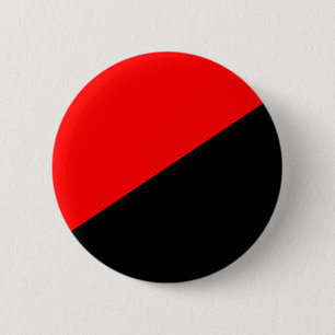 Anarchistische vlag (anarchisme) ronde button 5,7 cm