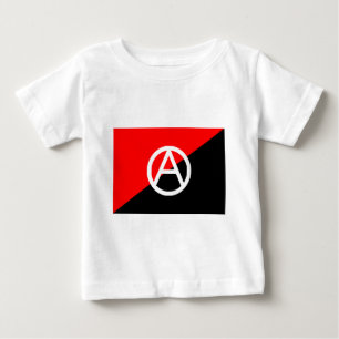 Anarchistische vlag met een symbool