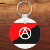 Anarchistische vlag met een symbool sleutelhanger (Voorkant)