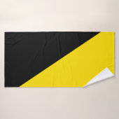 Anarcho capitalisme drapeau anarchie symbole jaune (Serviette de bain)