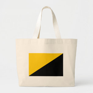 Anarcho Capitalist Black and Yellow Grote Tote Bag