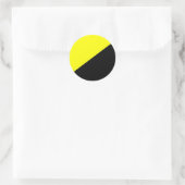 Anarcho Capitalist Ronde Sticker (Tas)