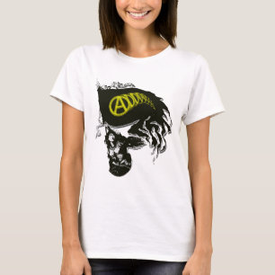 Anarcho Capitalist Tattered Flag met Lady Liberty T-shirt