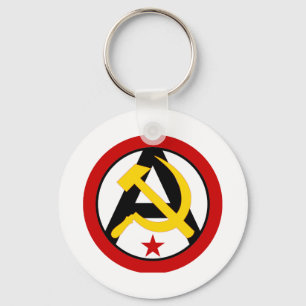 Anarcho-communistische logo sleutelhanger