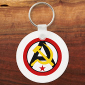 Anarcho-communistische logo sleutelhanger (Voorkant)
