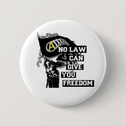 anarcho kapitalist ronde button 5,7 cm (Voorkant)
