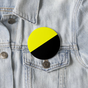 Anarcho-kapitalistische vlag ronde button 7,6 cm