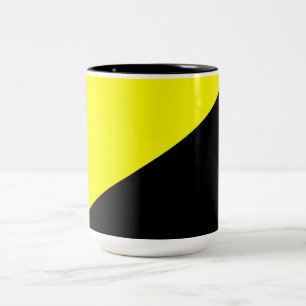 Anarcho-kapitalistische vlag tweekleurige koffiemok