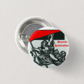 anarcho-syndicalisme ronde button 3,2 cm (Voorkant /achterkant)