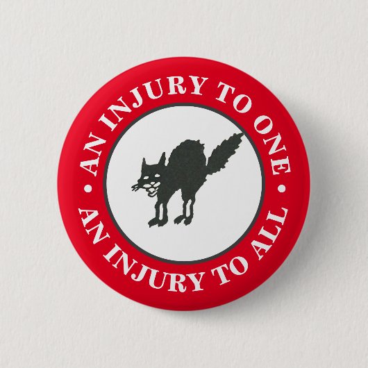 Anarcho-Syndicalisme Ronde Button 5,7 Cm (Voorkant)