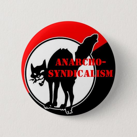 anarcho-syndicalisme ronde button 5,7 cm (Voorkant)
