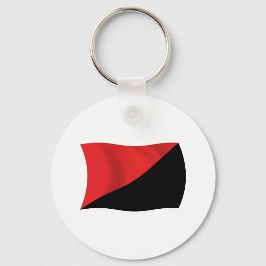 Anarcho-Syndicalisme Vlag Sleutelhanger (Voorkant)