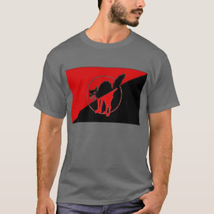 Anarcho Syndicalist vlag met Sabotage Cat T-shirt