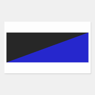 Anarcho-Transhumanistische vlag geklapt Rechthoekige Sticker