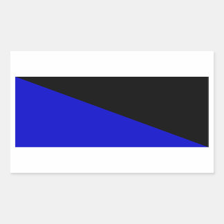Anarcho-Transhumanistische Vlag Rechthoekige Sticker
