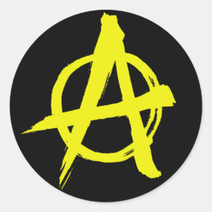 Anarchokapitalistische Anarchie Symbool Sticker
