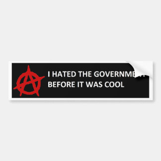 Anarchy deed het eerst bumpersticker