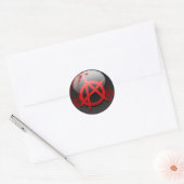 Anarchy Flag Ronde Sticker (Envelop)