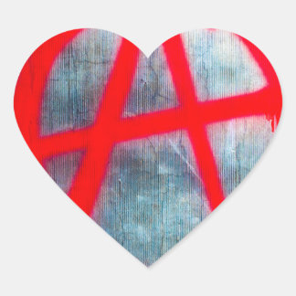 Anarchy Graffiti Hart Sticker