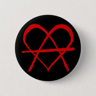 Anarchy Heart Ronde Button 5,7 Cm