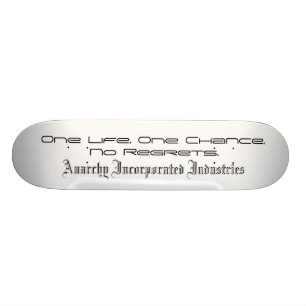 Anarchy Inc. - Old School Board Skateboard