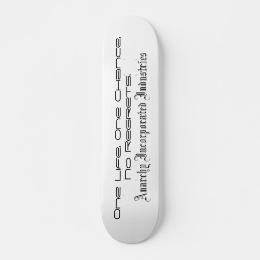 Anarchy Inc - Oude Schoolbord Skateboard (Voorkant)