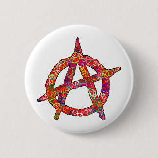 Anarchy Peace Plain Ronde Button 5,7 Cm