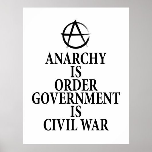 Anarchy quote poster (Voorkant)
