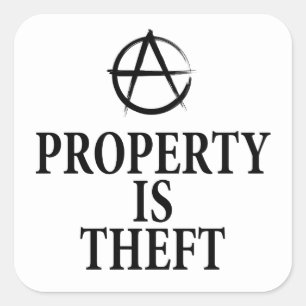 Anarchy quote vierkante sticker