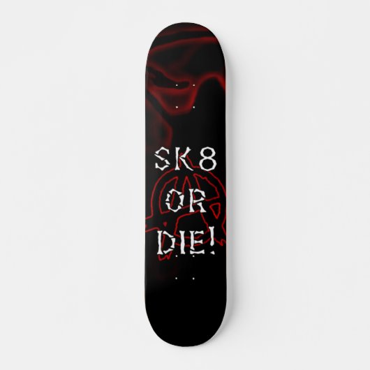 Anarchy Sk8 of Die Infra Red Skateboard (Voorkant)